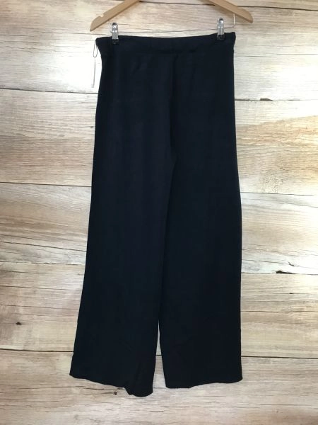 Velvet Black Cropped Length Lounge Pants