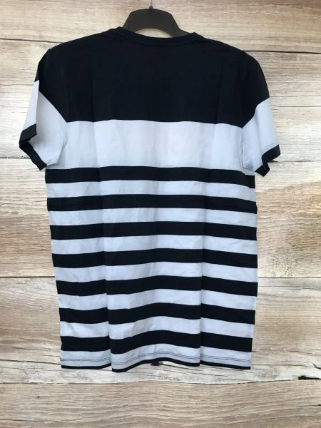 Esprit Black and White Striped Short Sleeve T-Shirt