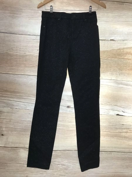 Phase Eight Black Skinny Fit Trousers with Silver Fleck Design