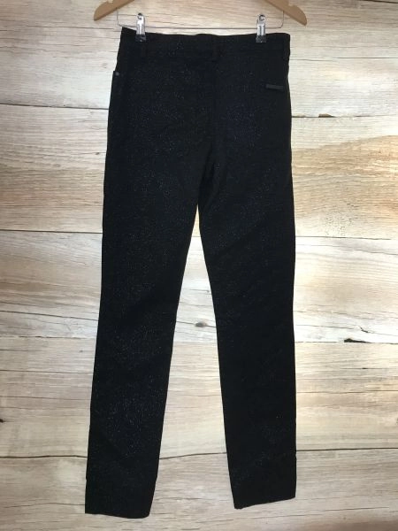 Phase Eight Black Skinny Fit Trousers with Silver Fleck Design