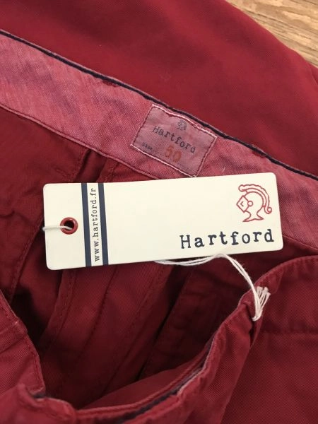 Hartford Red Straight Leg Trousers