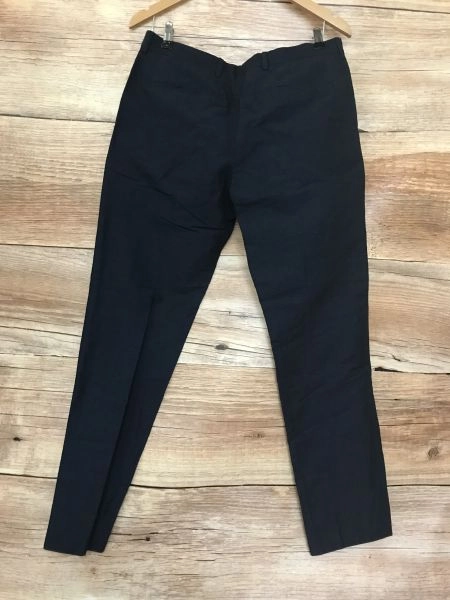 Calvin Klein Blue Fitted Dress Trousers