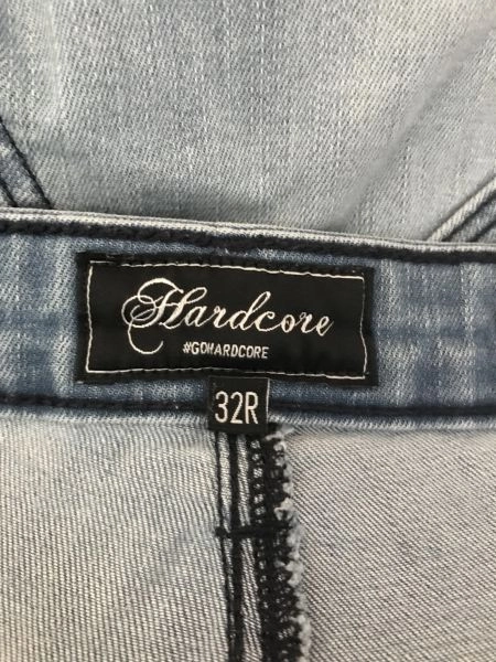 Hardcore Blue Skinny Fit Distressed Jeans