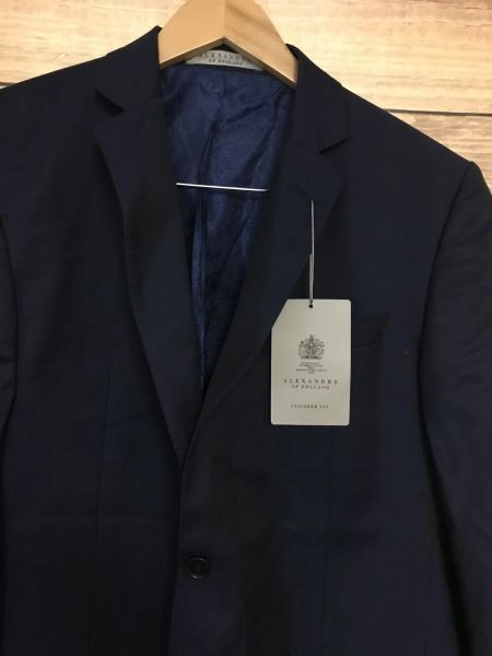 Alexandre of England Blue Long Sleeve Suit Jacket