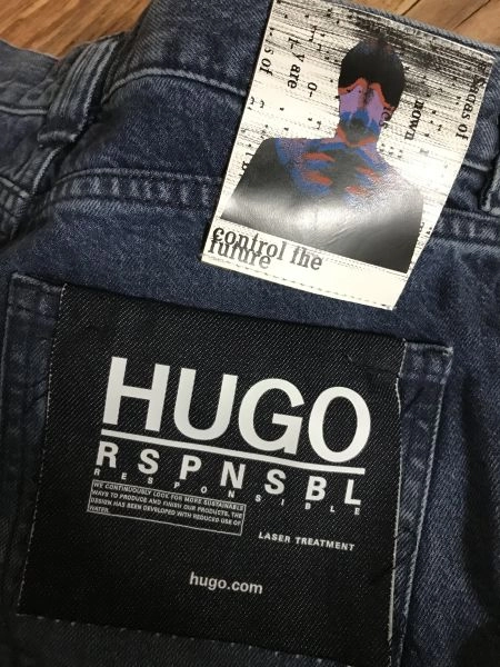 Hugo Boss Blue Laser Treatment Distress Look Jeans