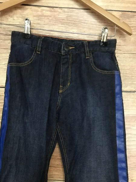 Little Marc Jacobs Blue Straight Leg Jeans with Strip Leg Design
