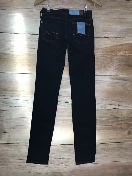 7 For All Mankind Blue Mid Rise Roxanne Slim Fit Jeans