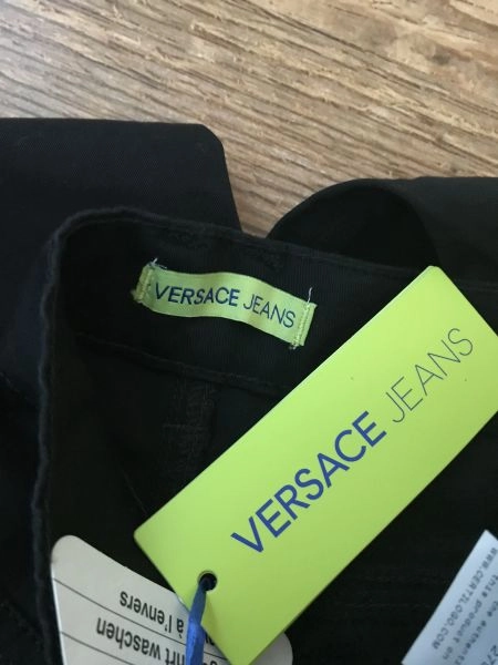 Versace Jeans Black Slim Fit Tall Length Jeans