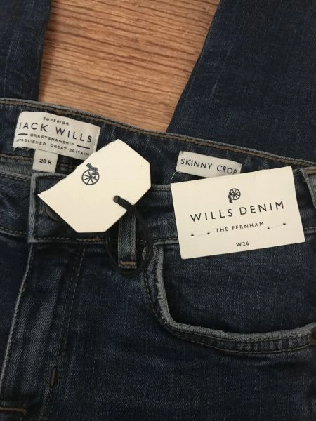 Jack Wills Blue Skinny Crop Jeans
