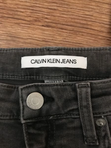 Calvin Klein Jeans Grey Straight Leg Jeans