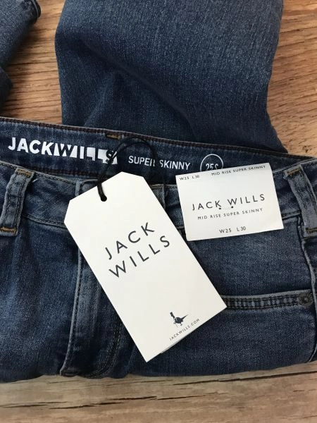 Jack Wills Blue Mid Rise Super Skinny Fit Jeans