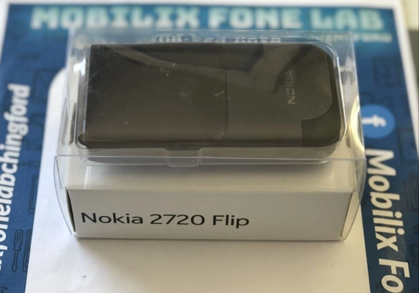 Brand New Nokia 2720 Black Dual Sim Flip Phone 2G Version Big Keypad Buttons
