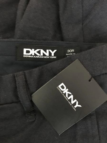 DKNY Blue Melange Straight Leg Trousers