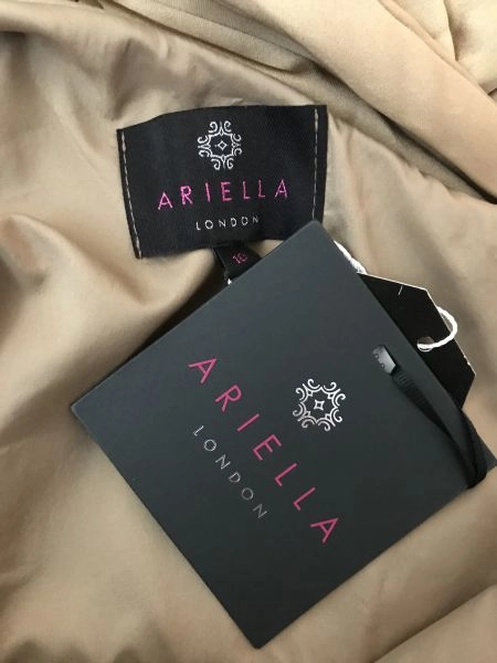 Ariella Gold One Shoulder Long Length Dress