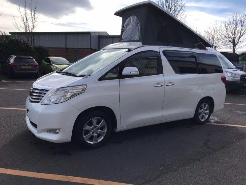 Toyota Alphard campervan By Wellhouse 3.5V6 Auto 280ps new shape in pearl 2008 58965 miles LEZ COMPLIANT Ready Mid May