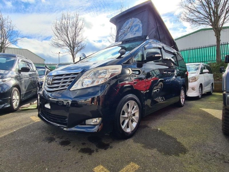 Toyota Vellfire/Alphard campervan By Wellhouse 2.4 2WD Auto 2009 43,808 miles [New shape] in Black LEZ/CLEAN AIR ZONE COMPLIANT