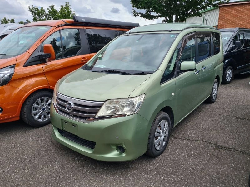 Nissan Serena Campervan by Wellhouse 2.0 Auto 49,570 miles, in Metallic green 2011 new shape model, side conversion LEZ/CLEAN AIR ZONE COMPLIANT