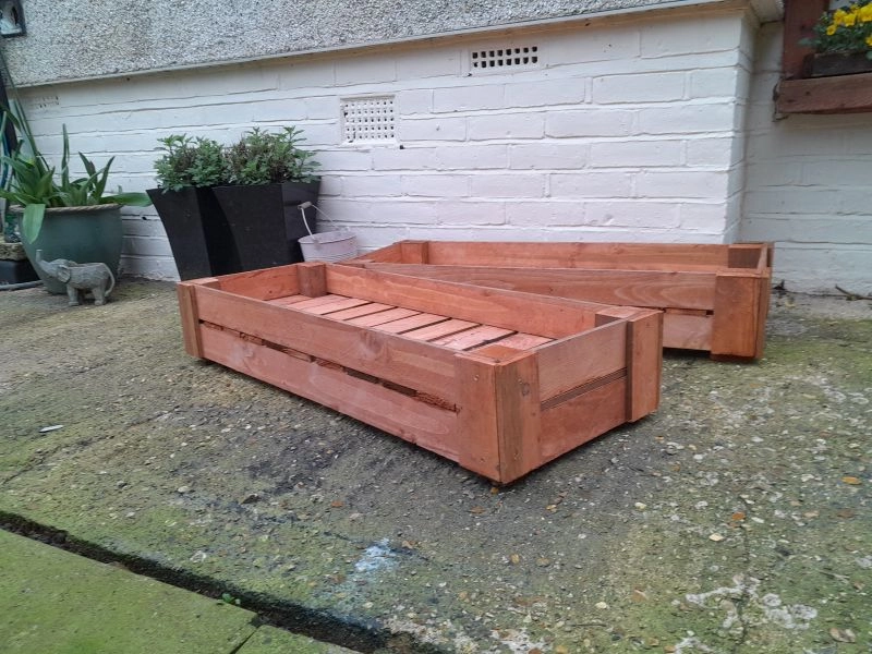Wooden Planters £20 Each Made to fit growbag size
