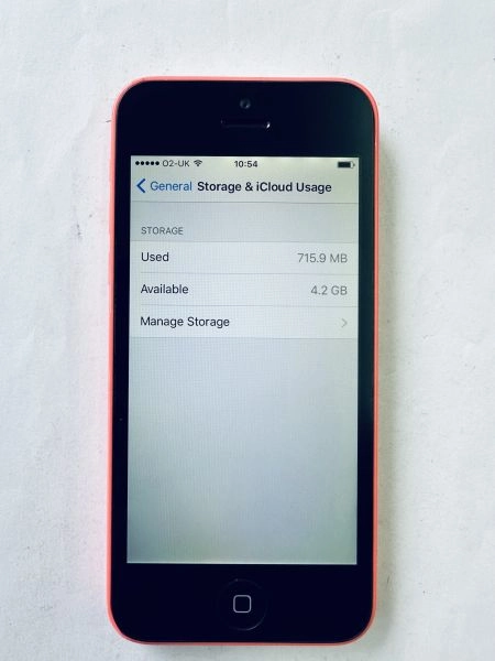 Apple iPhone 5C 8GB Pink Unlocked iOS 10.3.3 Good Working Condition