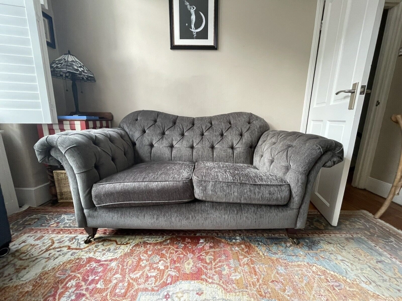2 Seater Grey Sofa