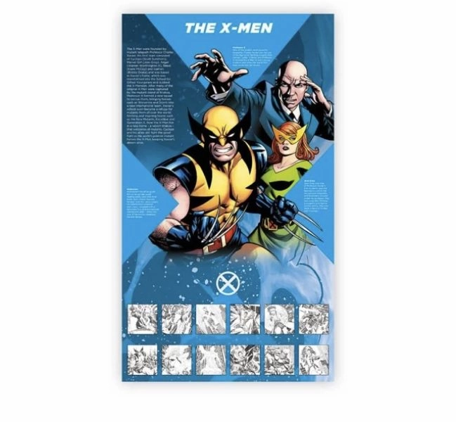 X-Men Royal Mail Presentation Stamps Pack