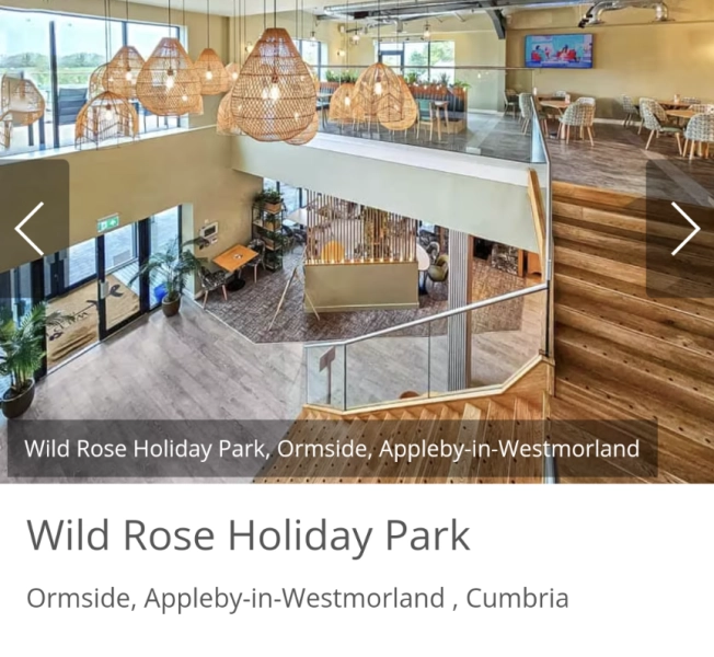 Cheap holiday for sale in Appleby in Westmorland Hoseasons Wild Rose Holiday park