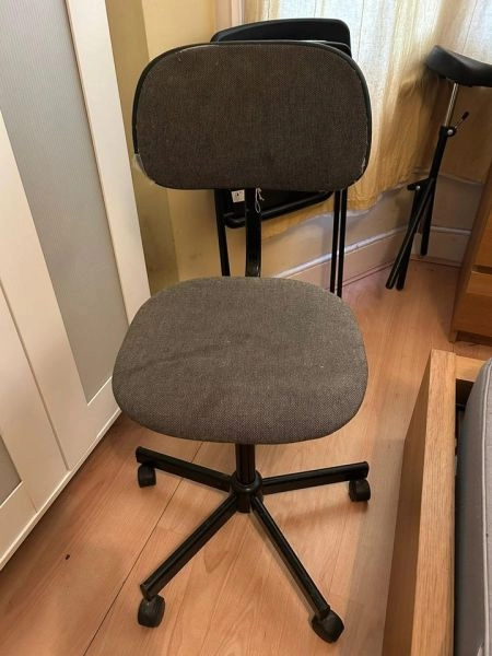 Used, good condition, Grey and Black Computer Swivel Chair