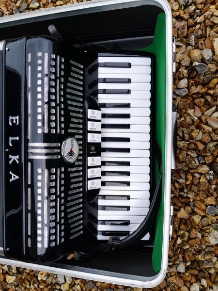 Elka 96 Bass Accordian for sale 4 voice.