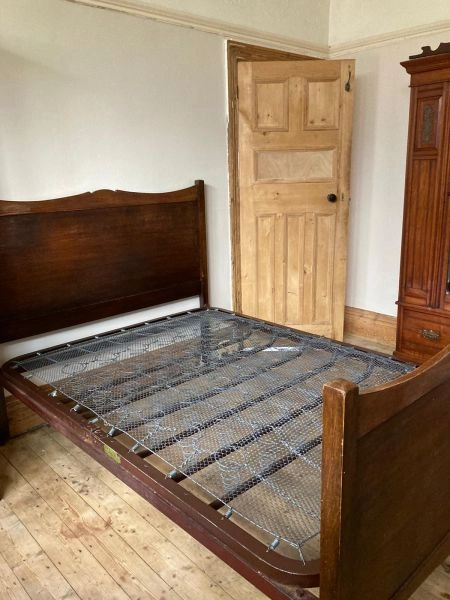 Edwardian double bed metal spring frame