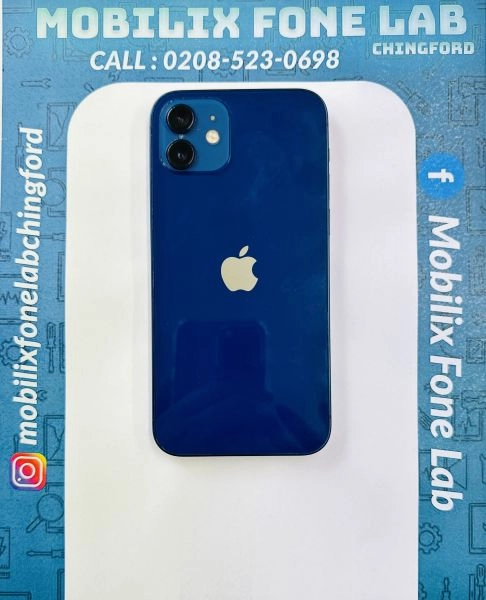 Apple iPhone 12 64GB Blue Unlocked Battery Health 84% Face ID Working Good Working Condition