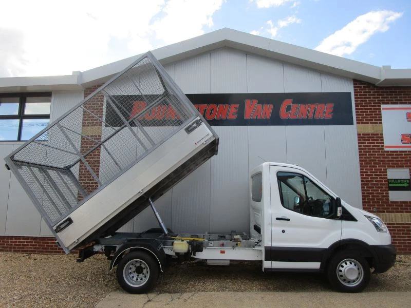 Ford Transit 350 Single cab caged tipper truck 2015