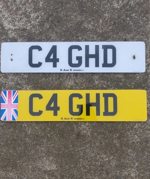 C4 GHD Private Registration Personalised Number Plate