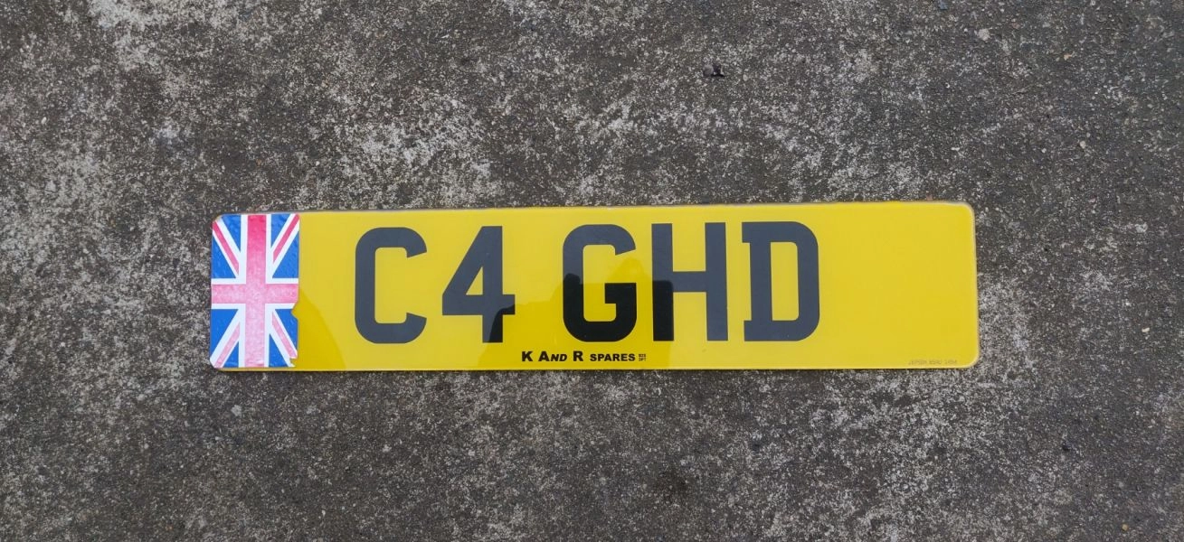 C4 GHD Private Registration Personalised Number Plate