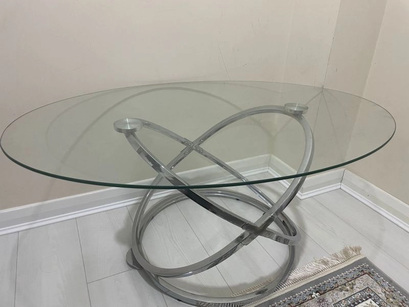 Oval Glass Table