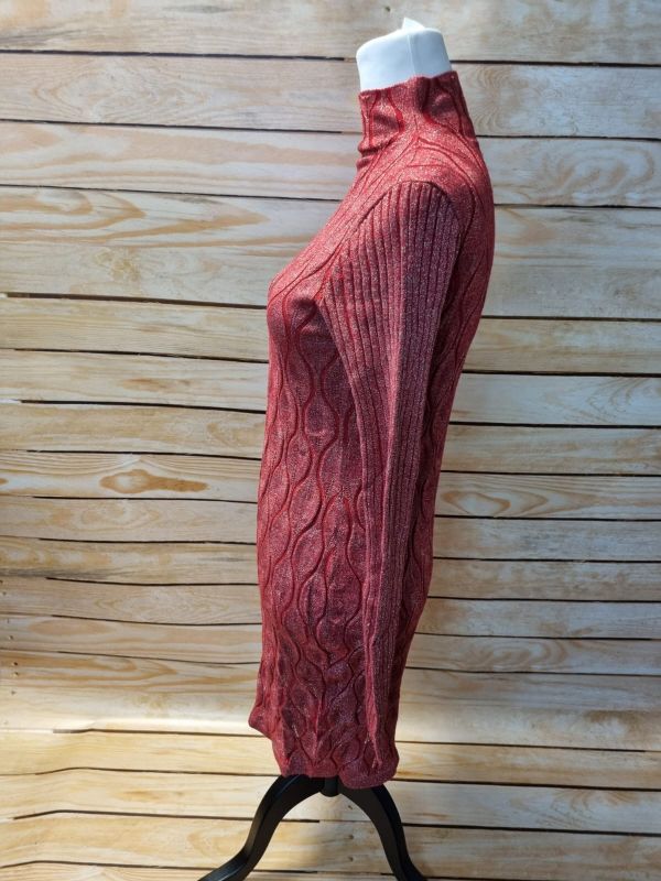 Red long sleeved dress