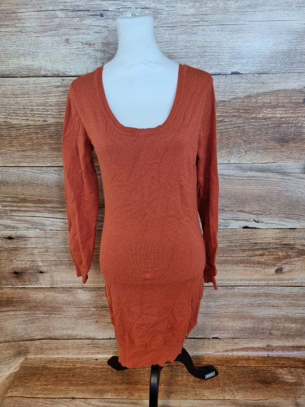 Rust orange dress