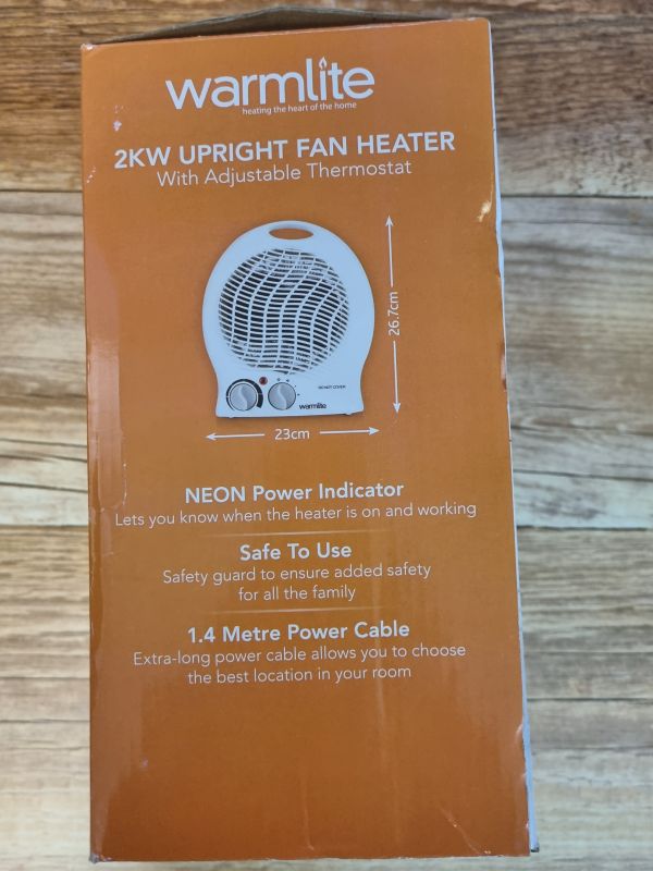 Warmlite 2kw upright heater