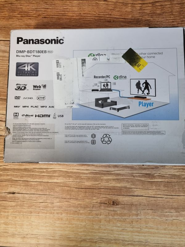 Panasonic Blu-ray disc player