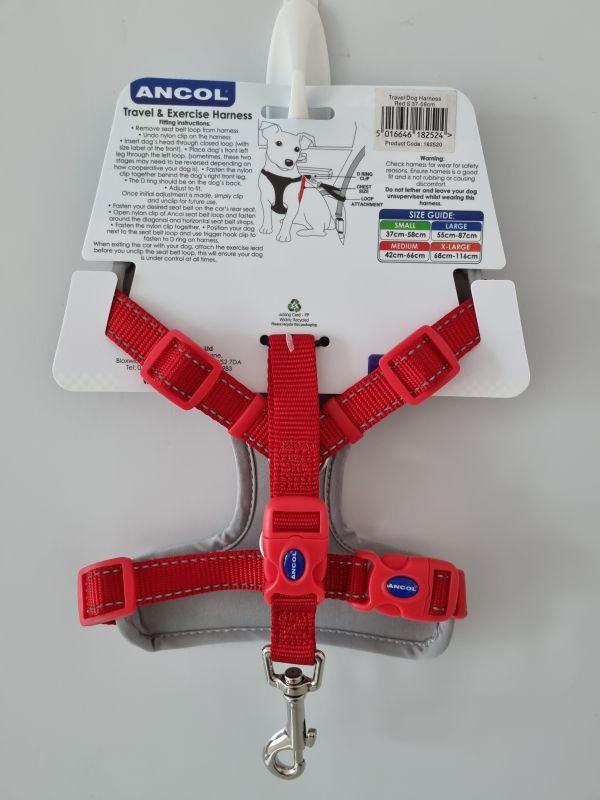 Ancol Small Travel & Exercise Harness, Matching Lead & Collar