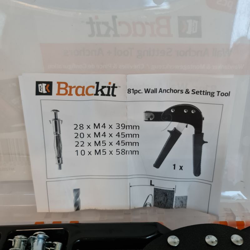 Brackit Wall Anchor Setting Tool Kit