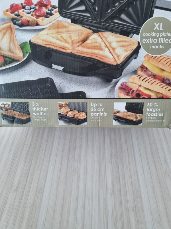 SALTER XL 3-in-1 Snack Maker Sandwich toaster