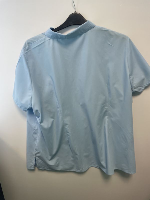 Pale blue shirt sleeved shirt