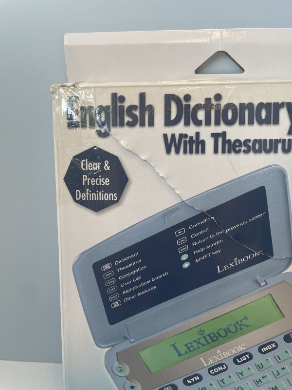 English dictionary with thesaurus