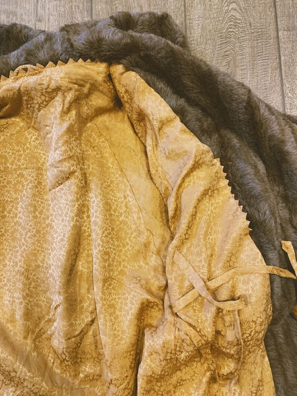 Vintage 1950s wool + angora coat M/L