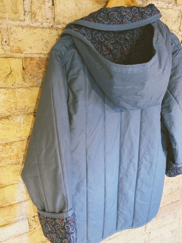 Vintage 1970s paisley lined anorak coat size M
