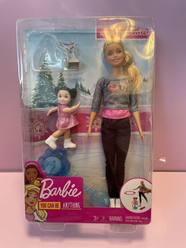 Barbie ice skating coach