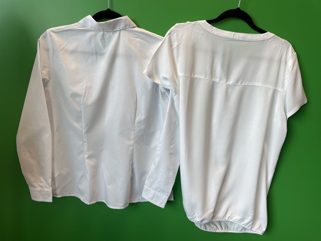 2 pack of white blouses