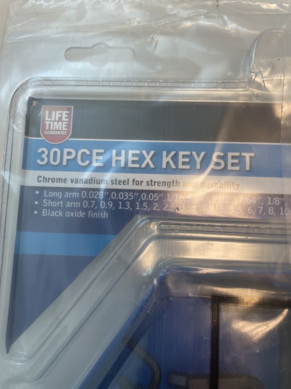 30 piece hex key set