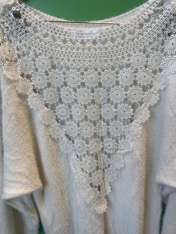 Cream lace jumper