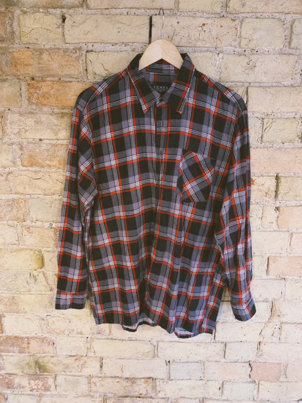 Vintage 1990s flannel shirt Size M/L